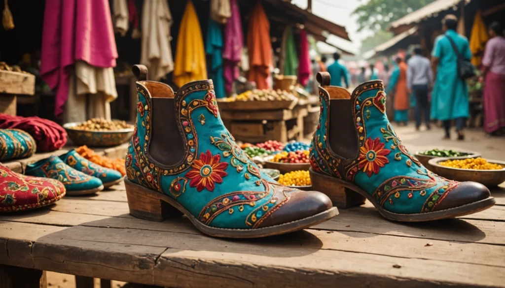 bottines style indien femme