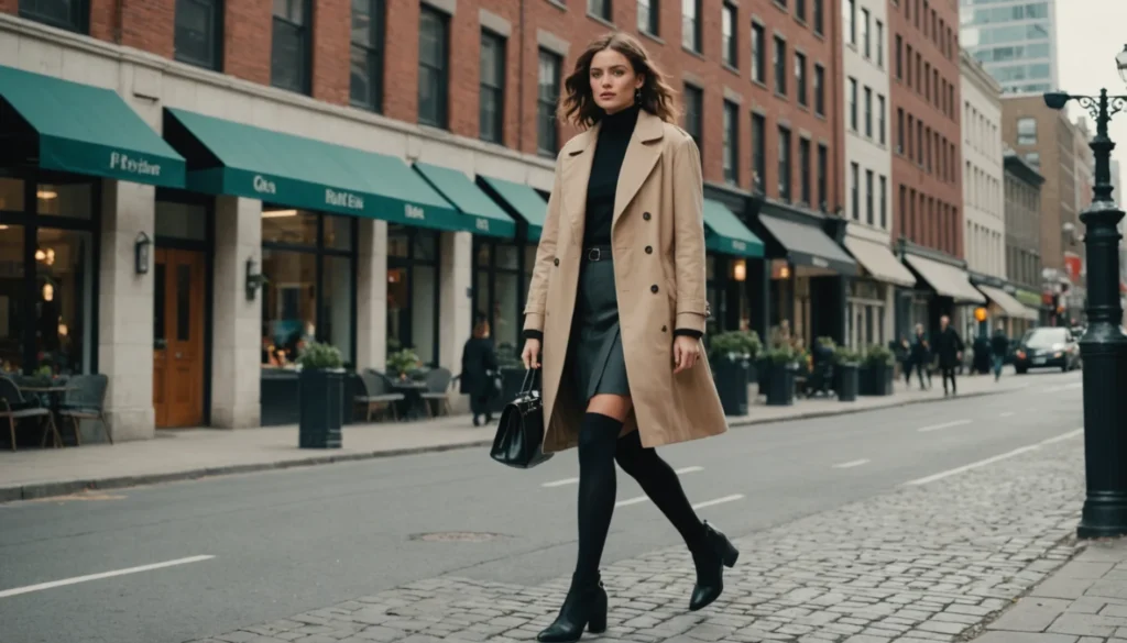 look chaussette haute femme