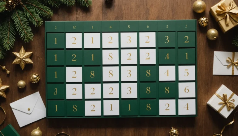 chiffre calendrier de l'avent à imprimer gratuit