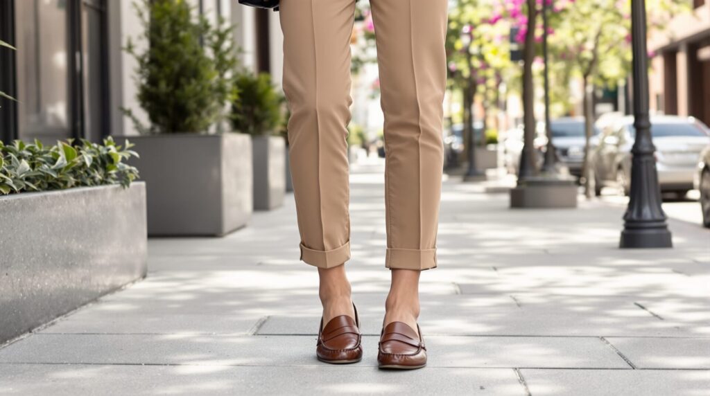 mocassin femme