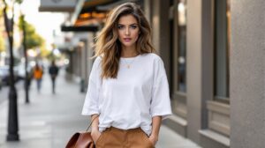 tenue avec t shirt oversize femme