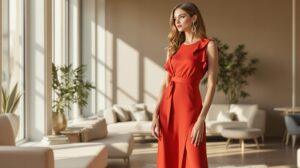 quelles chaussures avec une robe rouge