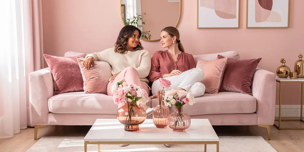 couleurs pastel rose