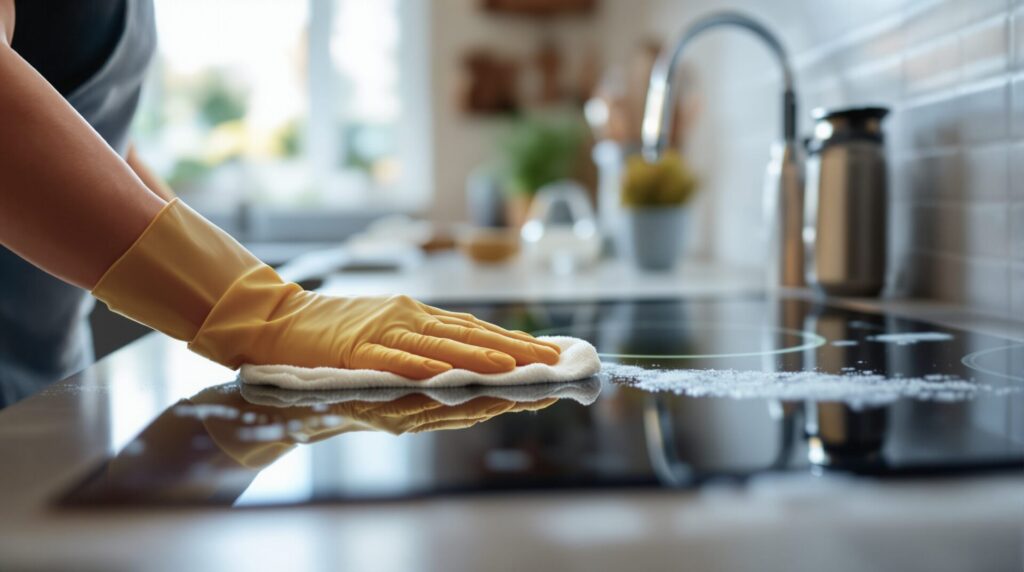 nettoyage des plaques à induction