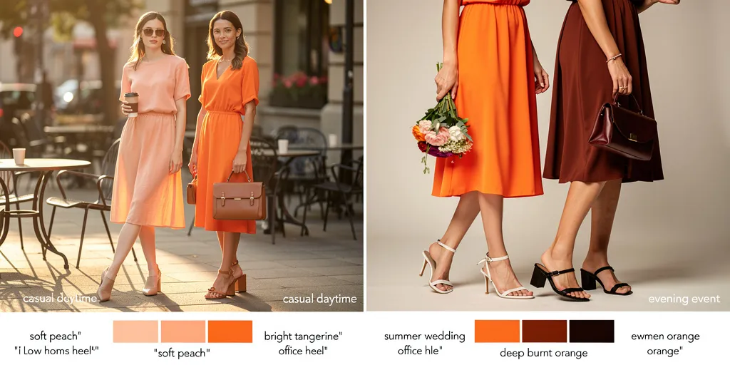 quelle chaussure avec robe orange