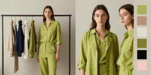 quelle couleur avec le vert anis vêtement