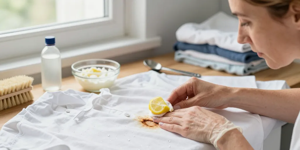 comment enlever des taches de rouille sur un tissu