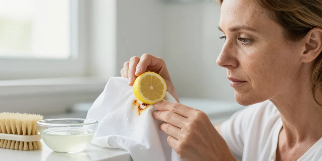 enlever tache de rouille sur coton