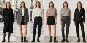 look avec bottes noires