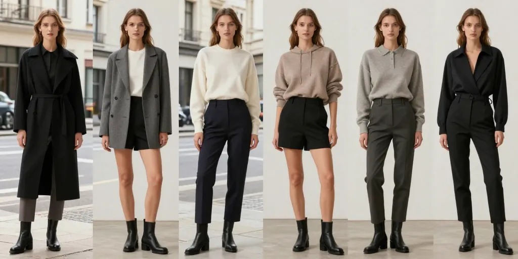 look avec bottes noires