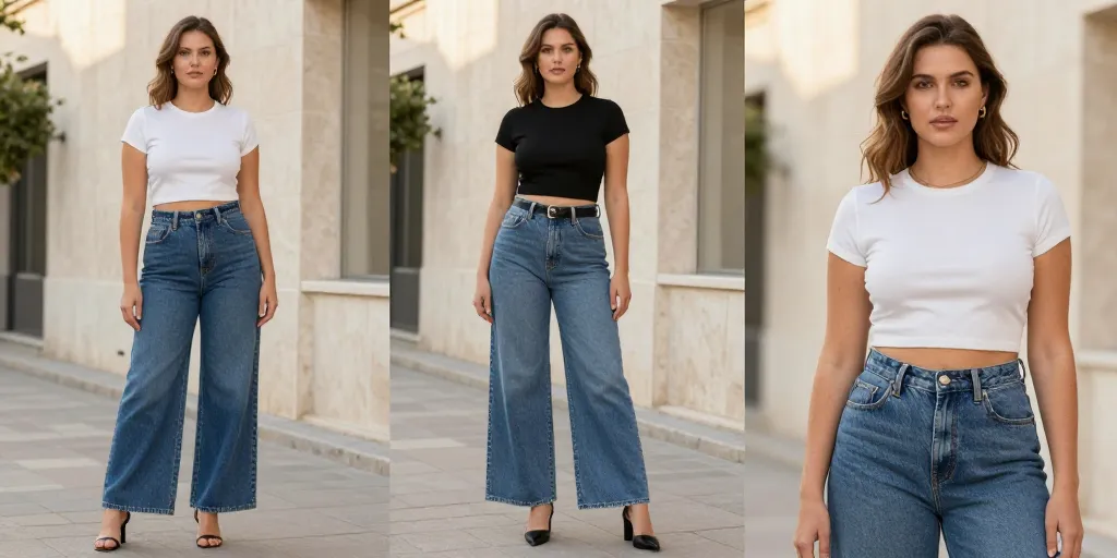 que porter avec un jean large