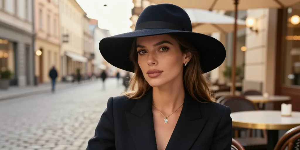 tenue avec chapeau femme