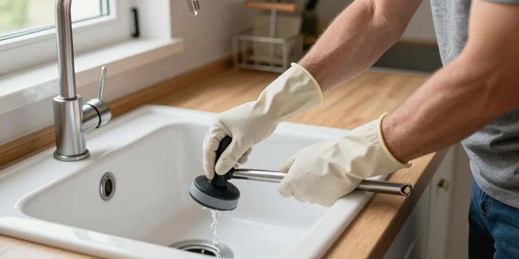 deboucher evier sans destop