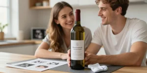 etiquette vin annonce grossesse