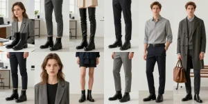 look avec bottines noires