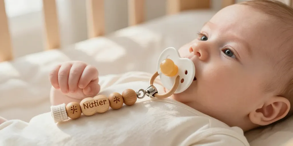 attache tétine bébé