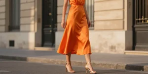 quelle chaussure avec robe orange