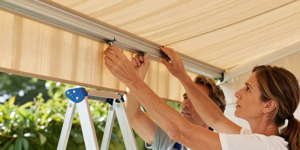 changer la toile de store banne