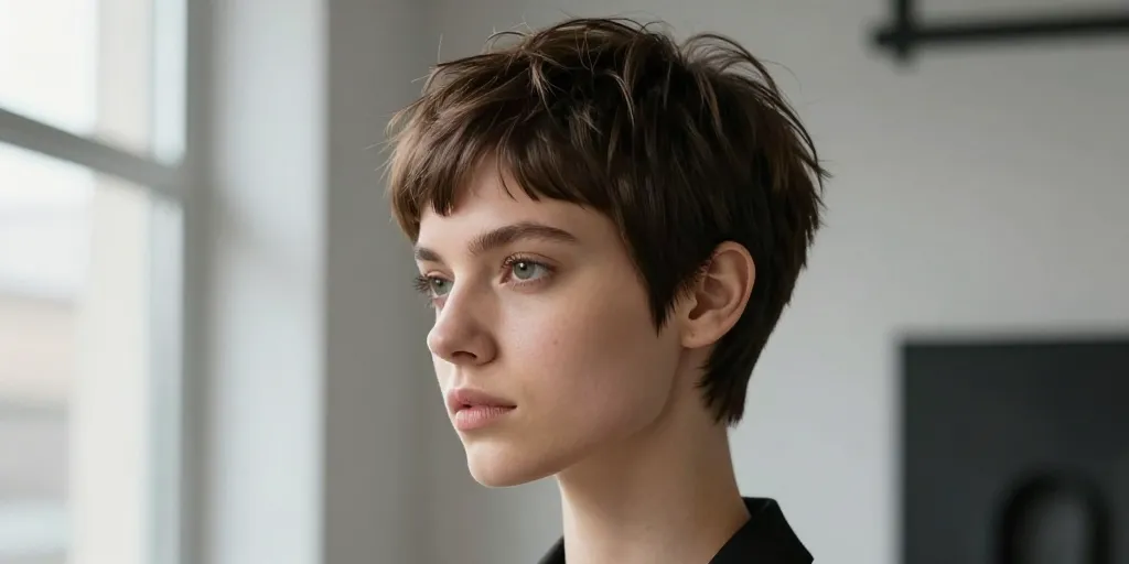 hyper stylée coupe courte femme moderne