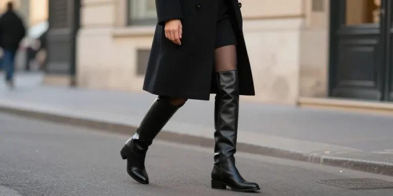 look avec bottes noires
