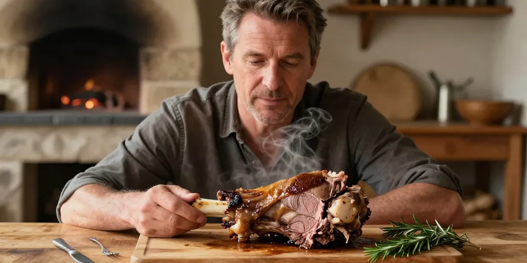 souris d'agneau au four