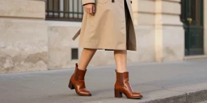 tenue avec chaussure marron femme