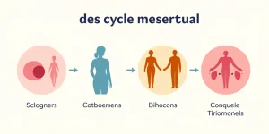 les 4 phases du cycle menstruel